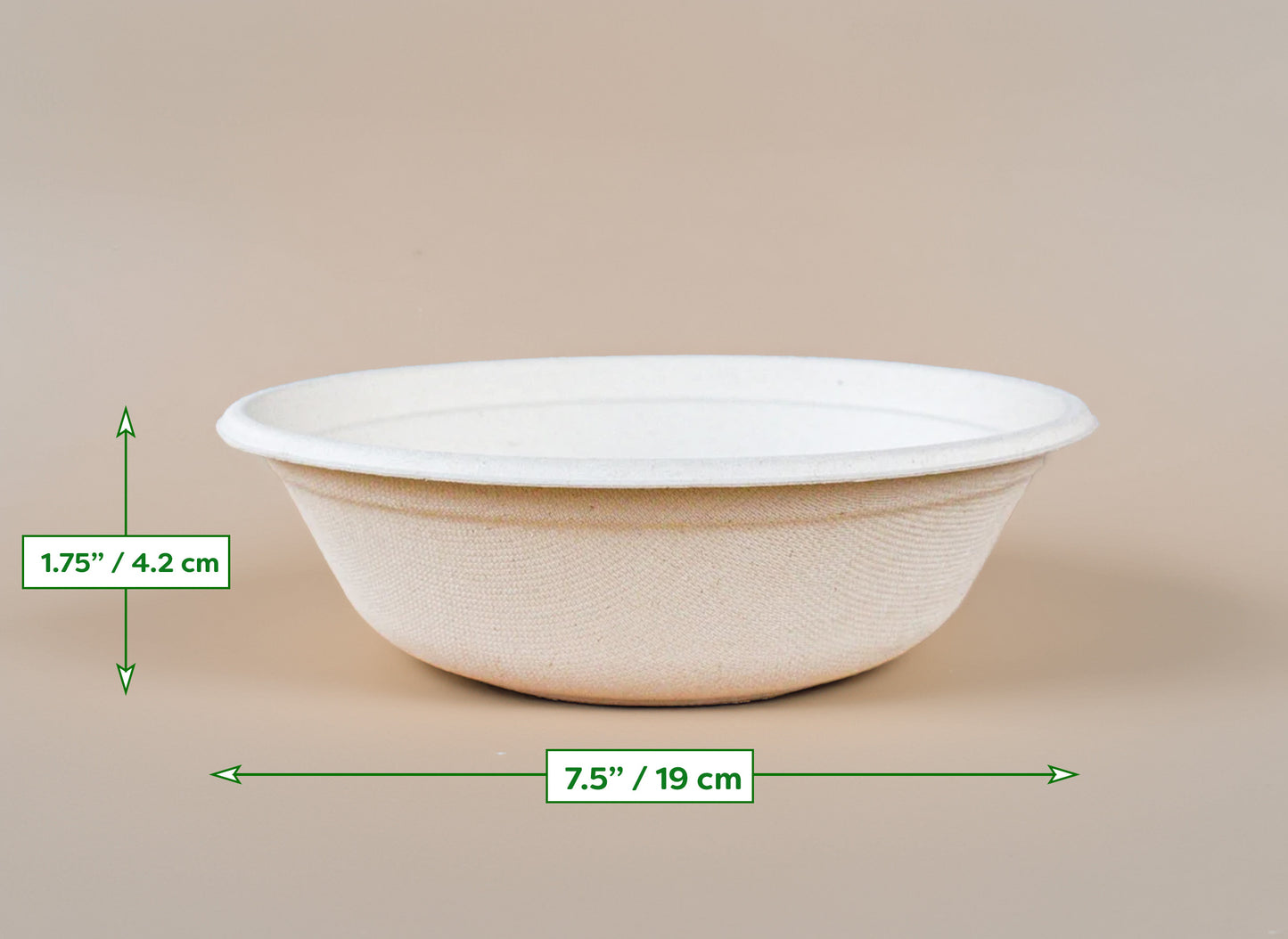 7" Round Soup Bowl (Large / Bagasse)